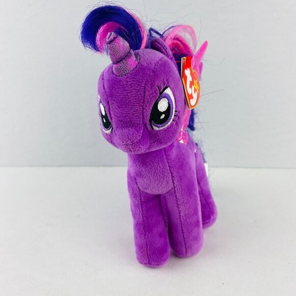 Ty My Little Pony MLP Twilight Sparkle Character Plush Toy Shiny Wings New - Picture 6 of 6